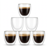 Bodum PAVINA Doppelwandgläser – 80ml Espressotassen aus Borosilikatglas