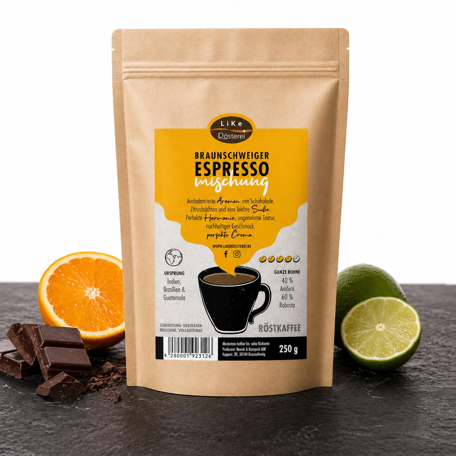 Braunschweiger Espresso-Mischung - Schokolade & Zitrus
