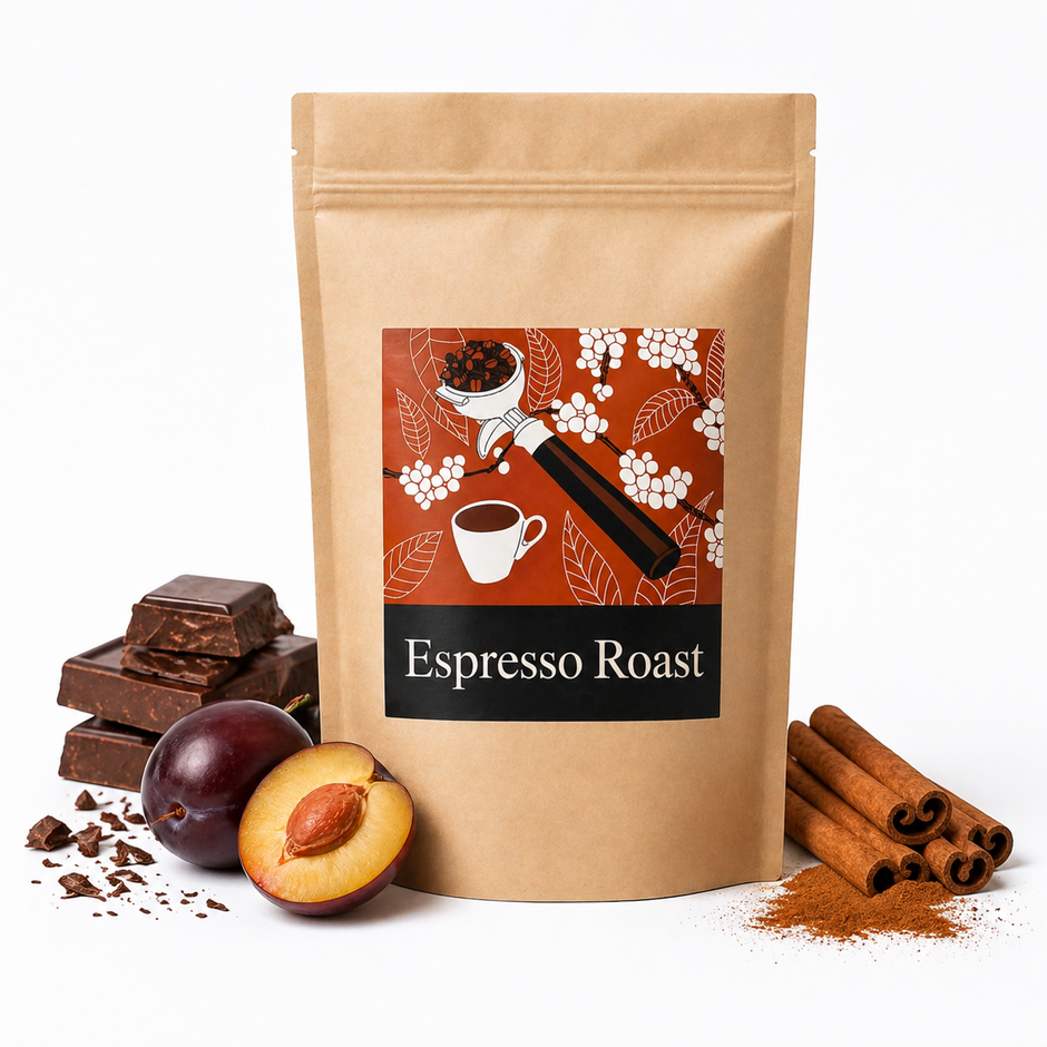 Espresso Roast - Arabica Blend aus Brasilien, Indien & Kolumbien