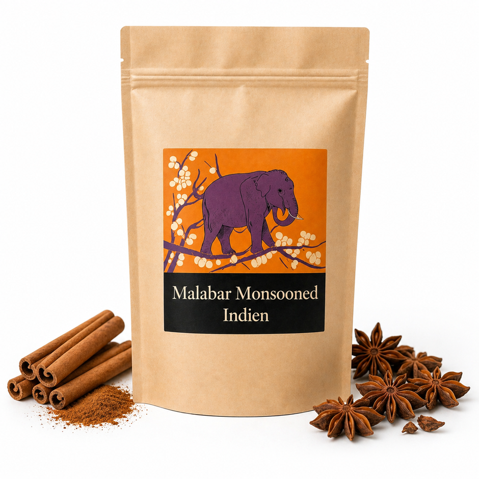 Espresso - Indien Malabar Monsooned 100% Arabica, würzig & säurearm
