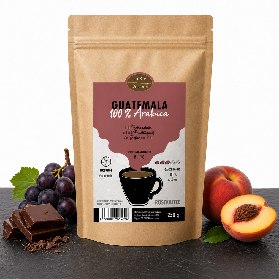 Filterkaffee - Guatemala 100% Arabica Schokolade & Früchte
