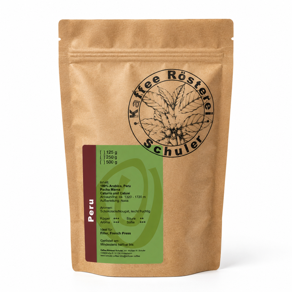 Filterkaffee - Peru Single Origin Arabica mit Schokolade & Frucht