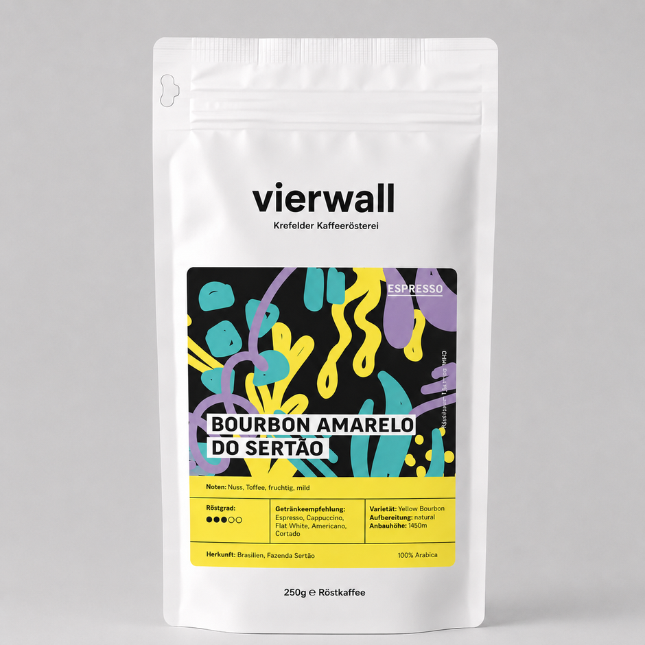 Espresso - Bourbon Amarelo Do Sertao, Brasilien Arabica mild nussig