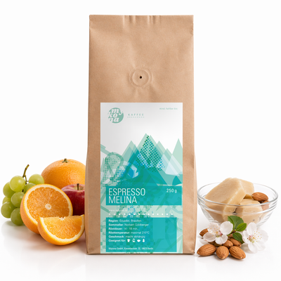 Espresso Melina Arabicablend Kolumbien, Ecuador