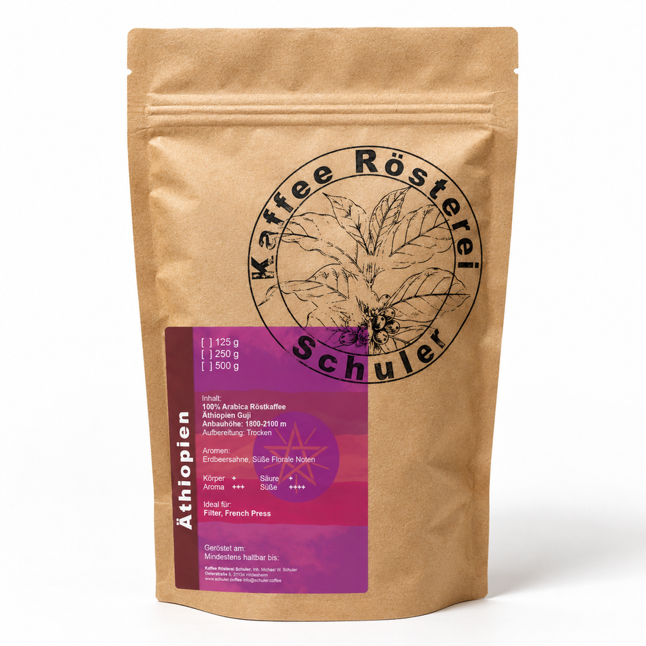 Filterkaffee - Äthiopien Single Origin Arabica mit floralen Noten