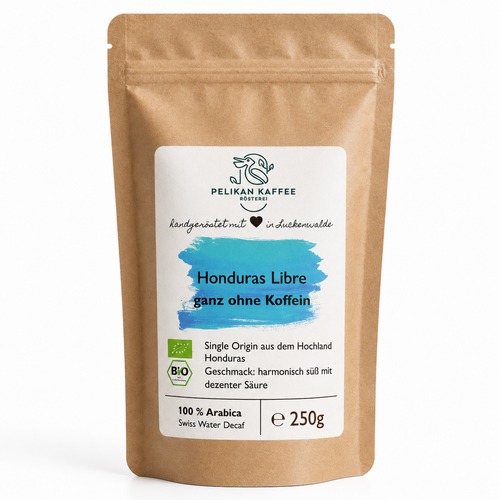 Filterkaffee - Pelikan Bio Decaf Honduras Libre Bio Arabica