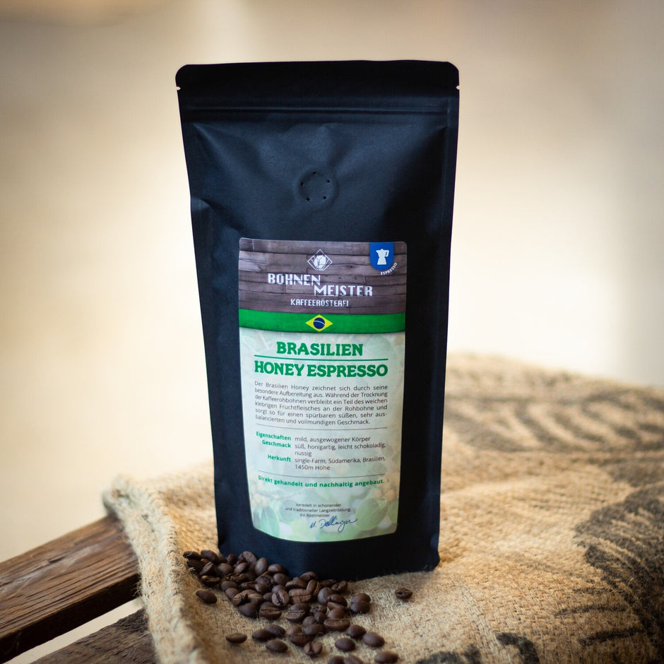 Brasilien Honey - Espresso, 100% Arabica Natural aus Minas Gerais