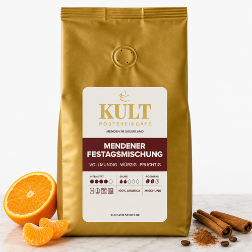 Filterkaffee Blend - Mendener Festtagsmischung 100% Arabica säurearm