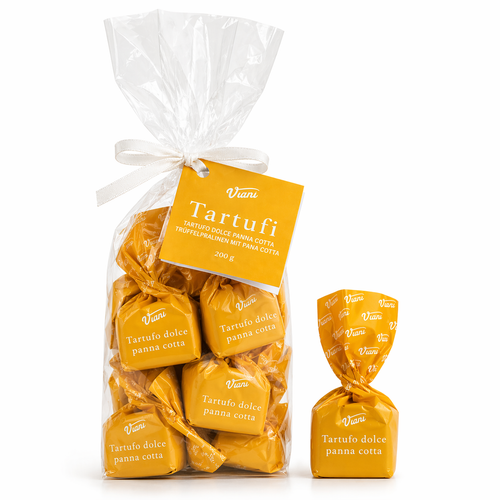 Tartufi al Panna Cotta – Weiße Schokoladentrüffel aus Piemont – Viani – 200 g