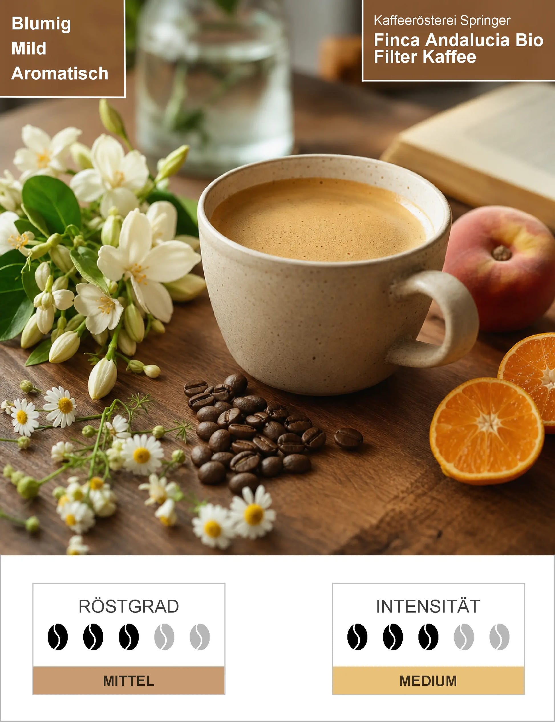 Finca Andalucia Bio Filter Kaffee Infografik1