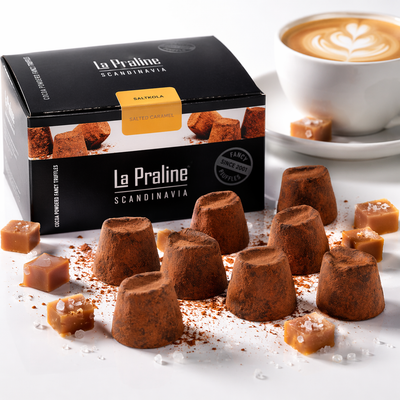 Schokoladentrüffel mit Salted Caramel  – La Praline – Cremige Pralinen – 200 g