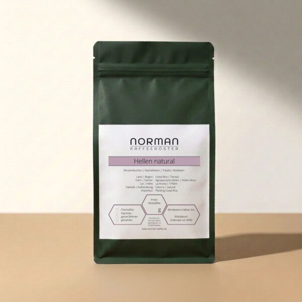 Hellen natural – Filter aus Costa Rica mit Zitronenkuchen-Aroma