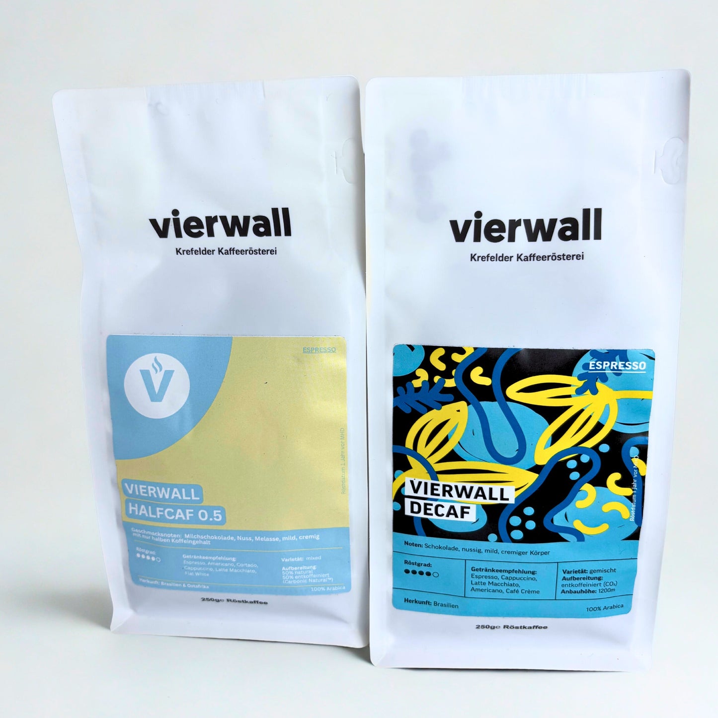 Kaffee Bundle wenig Koffein – Decaf & Halfcaf (0,5)1
