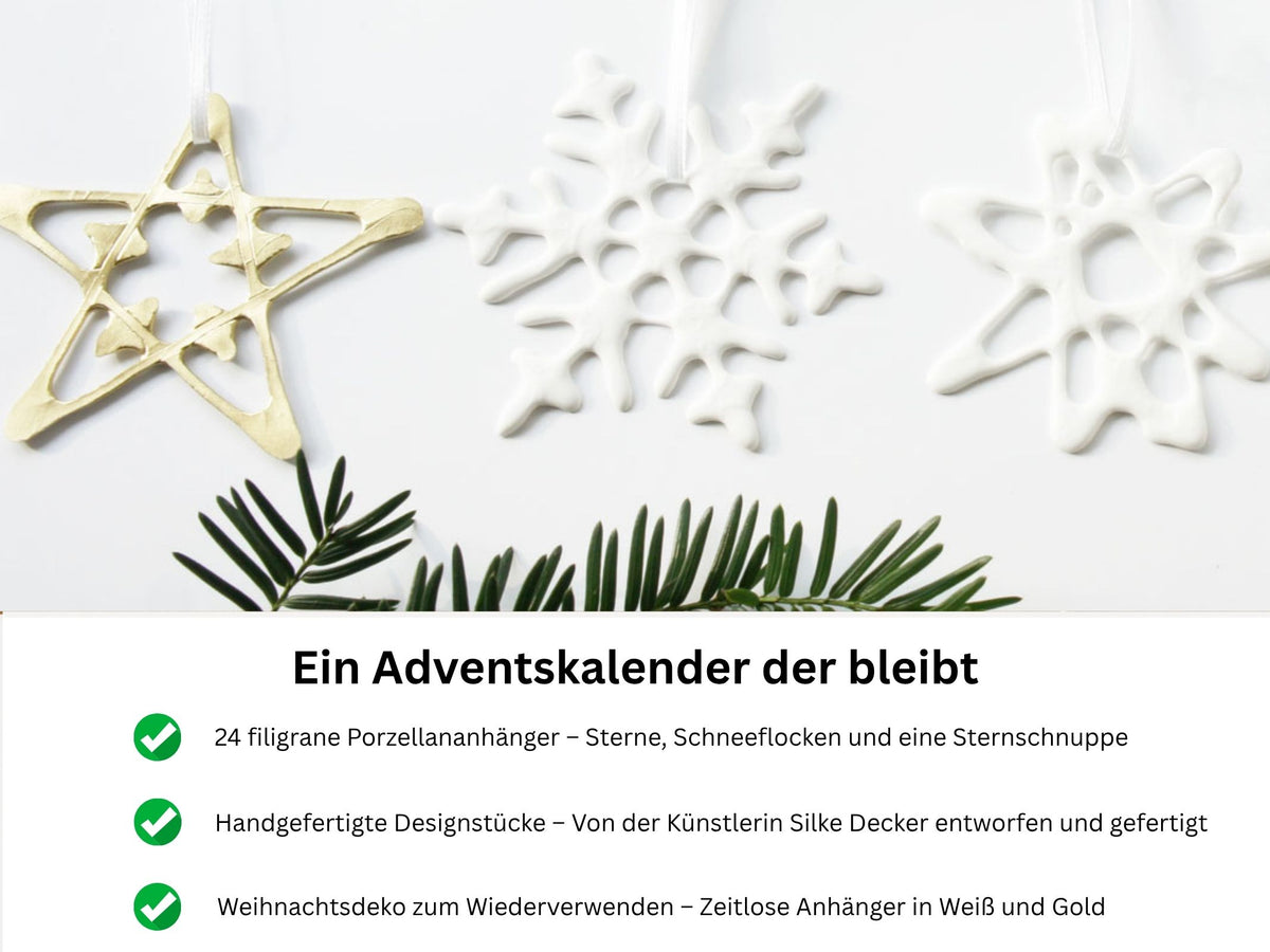 Porzellan Adventskalender