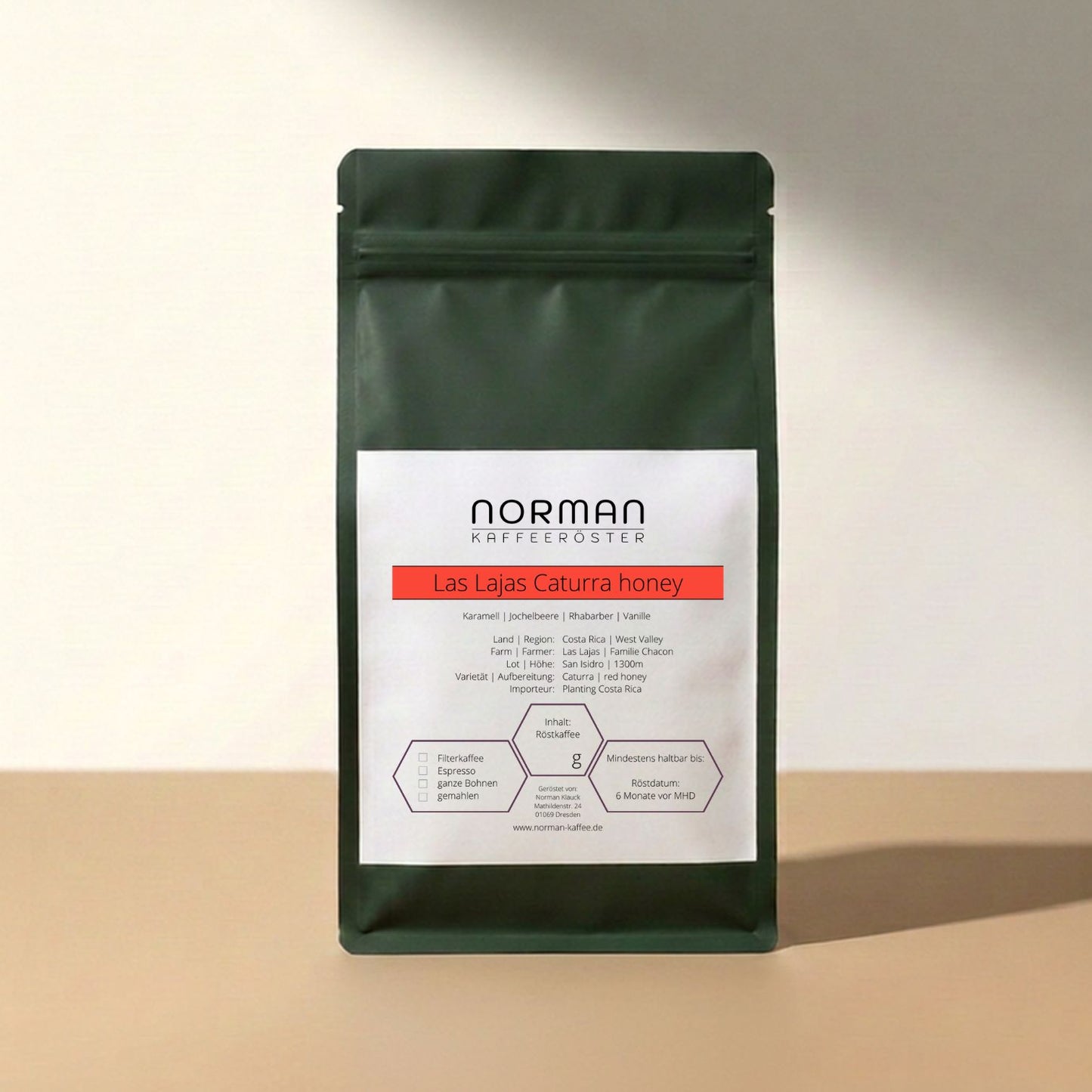 Las Lajas Caturra honey – Espresso mit Karamell & roten Beeren