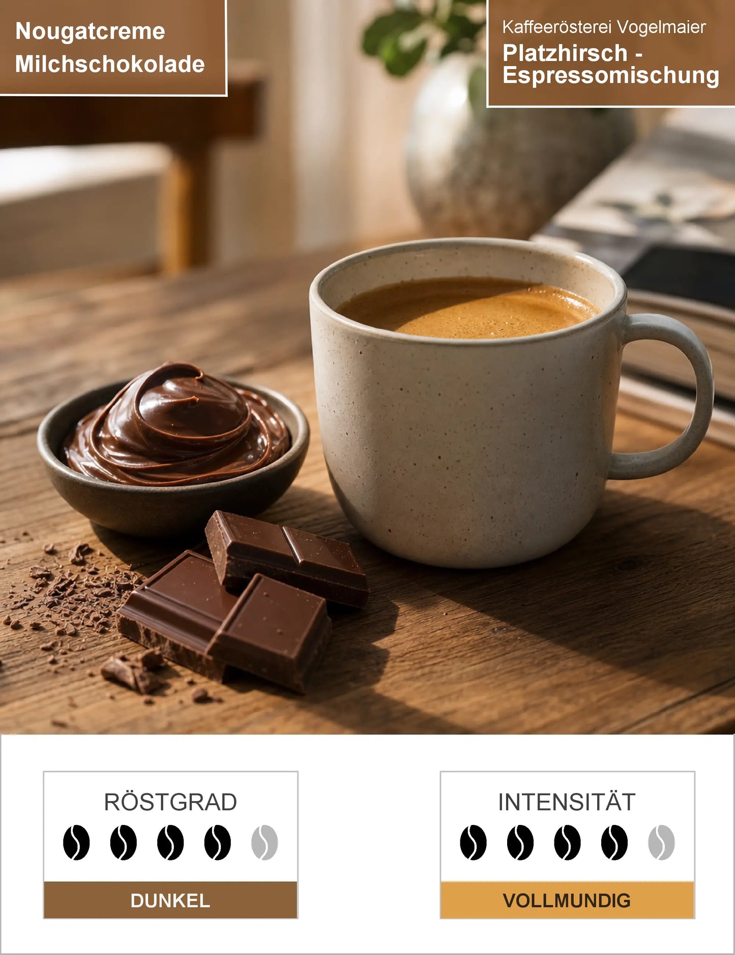 Platzhirsch - Espressomischung Infografik1