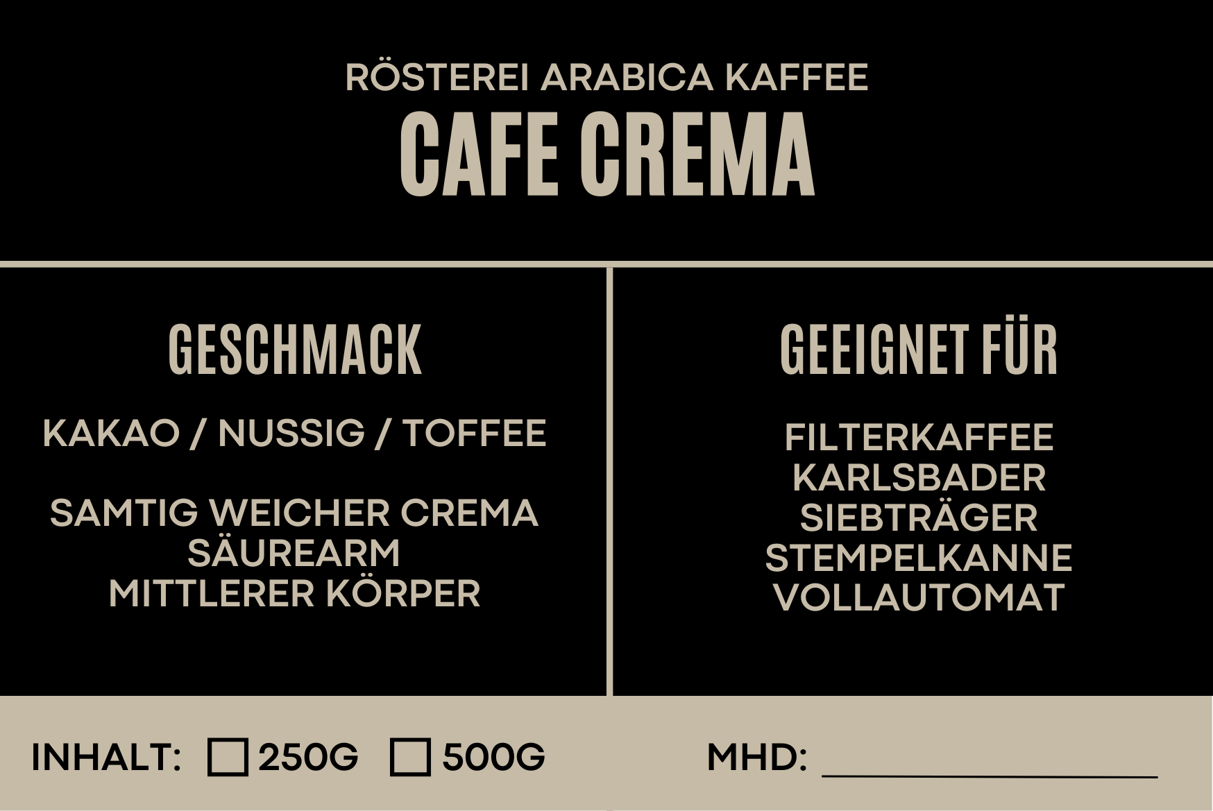 Cafe Crema - Goldmedaille 20244