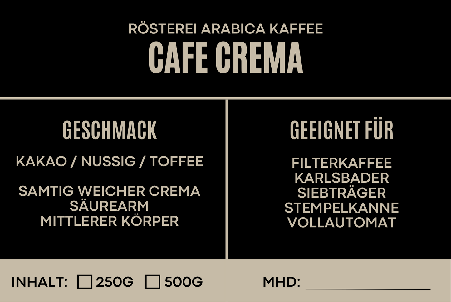 Cafe Crema - Goldmedaille 20244