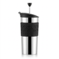 Bodum Travel Press Kaffeebereiter Edelstahl – Schwarz, 350ml