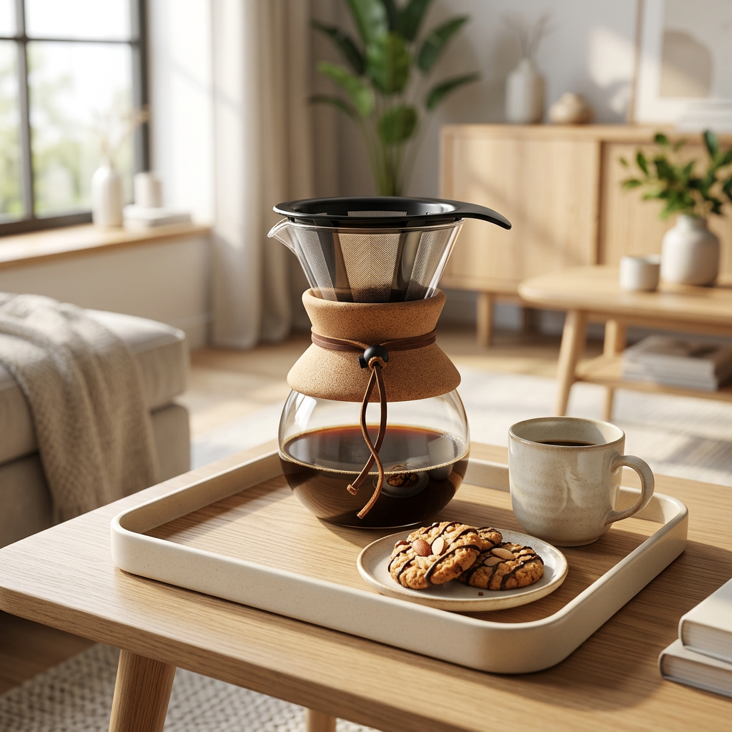 Bodum Pour Over Kaffeebereiter: Glas & Permanentfilter – 0,5L oder 1L