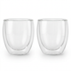 Bodum PAVINA Doppelwandige Gläser 250ml – Thermo-Kaffeegläser aus Borosilikatglas