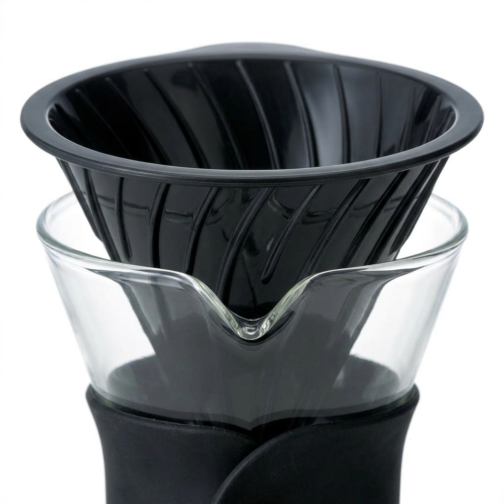Hario V60 Drip Dekanter 700 ml – Filterkaffee Pour Over Set transparent