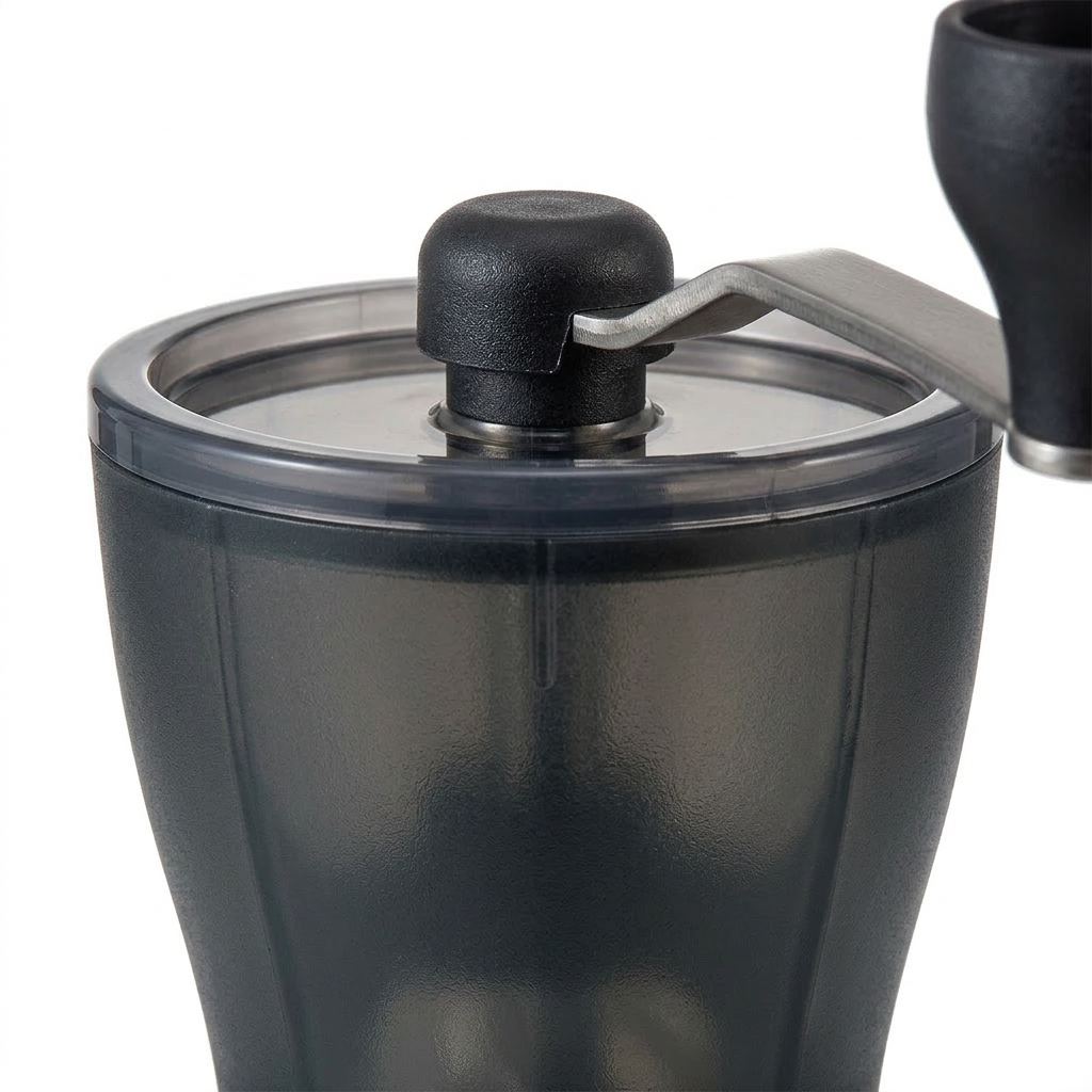 Hario Mini Slim Plus Kaffeemühle: Keramik-Kegelmahlwerk, schlankes Design