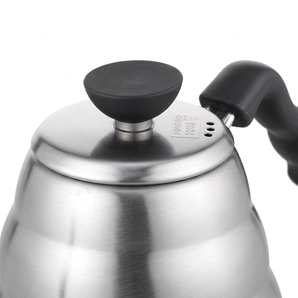 Hario V60 Wasserkocher Edelstahl – Präziser Schwanenhals-Ausguss für Filterkaffee
