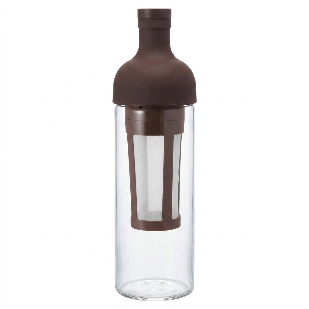 Hario Cold Brew Kaffeebereiter: "Filter in Coffee Bottle" 650 ml – braun