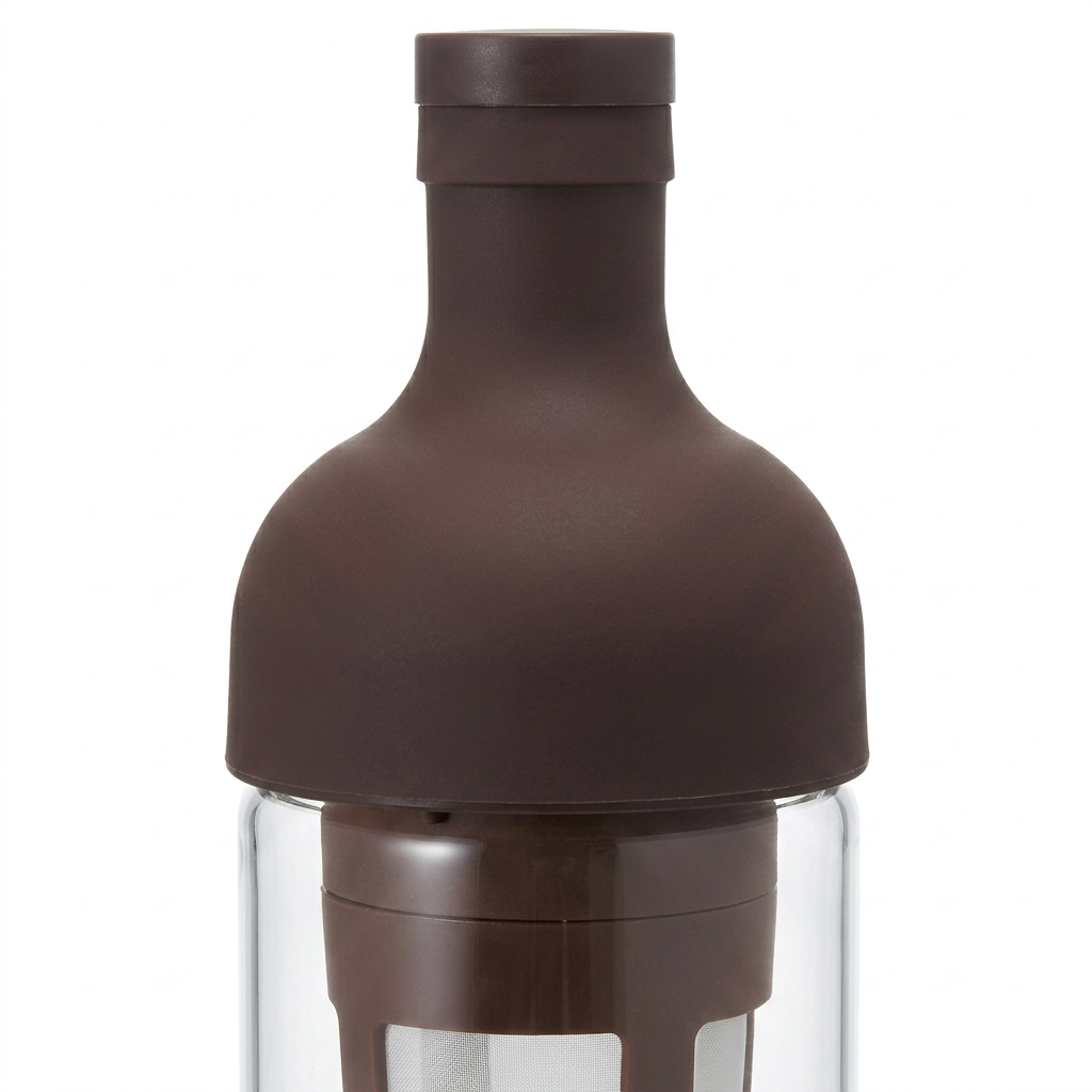 Hario Cold Brew Kaffeebereiter: "Filter in Coffee Bottle" 650 ml – braun