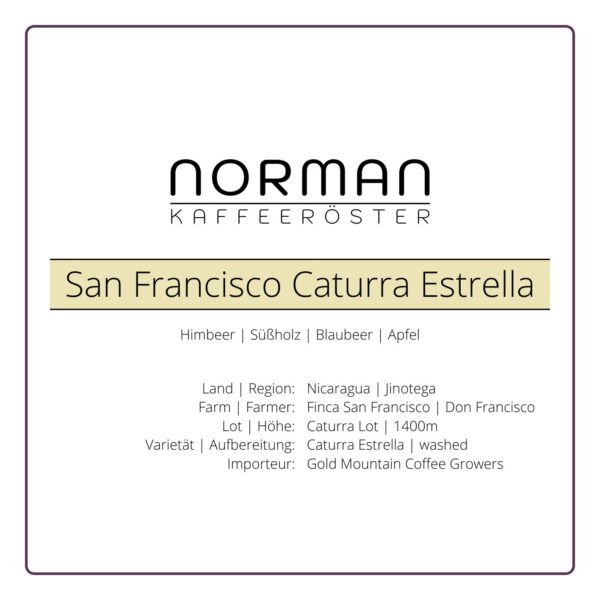 San Francisco Caturra Estrella – Espresso1