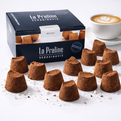 Schokoladentrüffel mit Meersalz – La Praline – Cremige Pralinen – 200 g