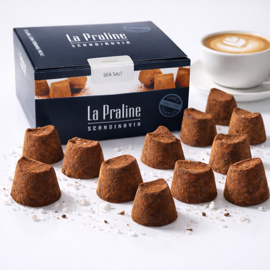 Schokoladentrüffel mit Meersalz – La Praline – Cremige Pralinen – 200 g