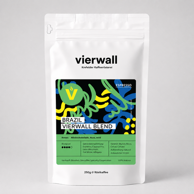 Espresso - Brazil vierwall Blend, 100% Arabica aus Brasilien