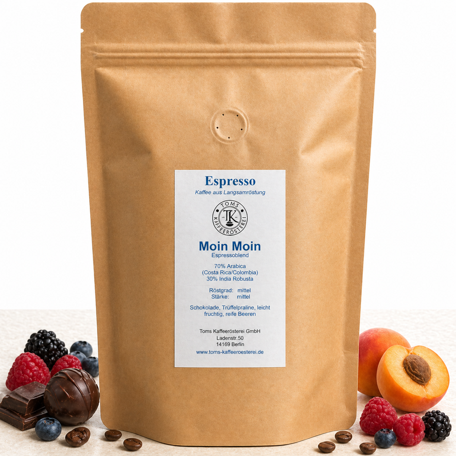 Espresso Blend - Moin Moin, Kolumbien, Costa Rica & Indien mit Crema