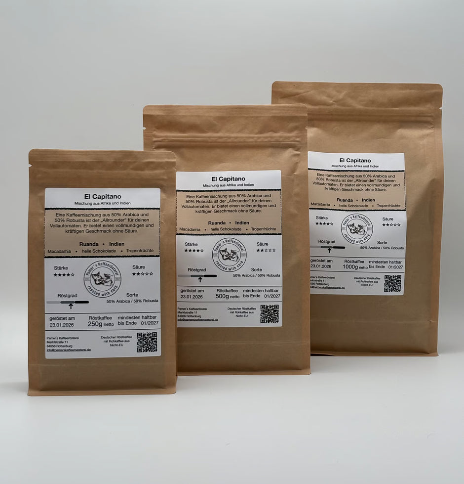 Omniroast Blend - El Capitano, 50/50 Arabica-Robusta säurearm