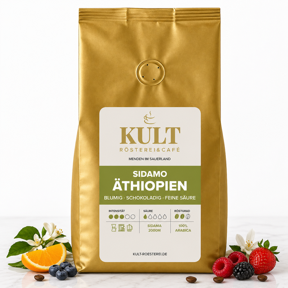 Filterkaffee - Äthiopien Sidamo 100% Arabica, blumig-fruchtig