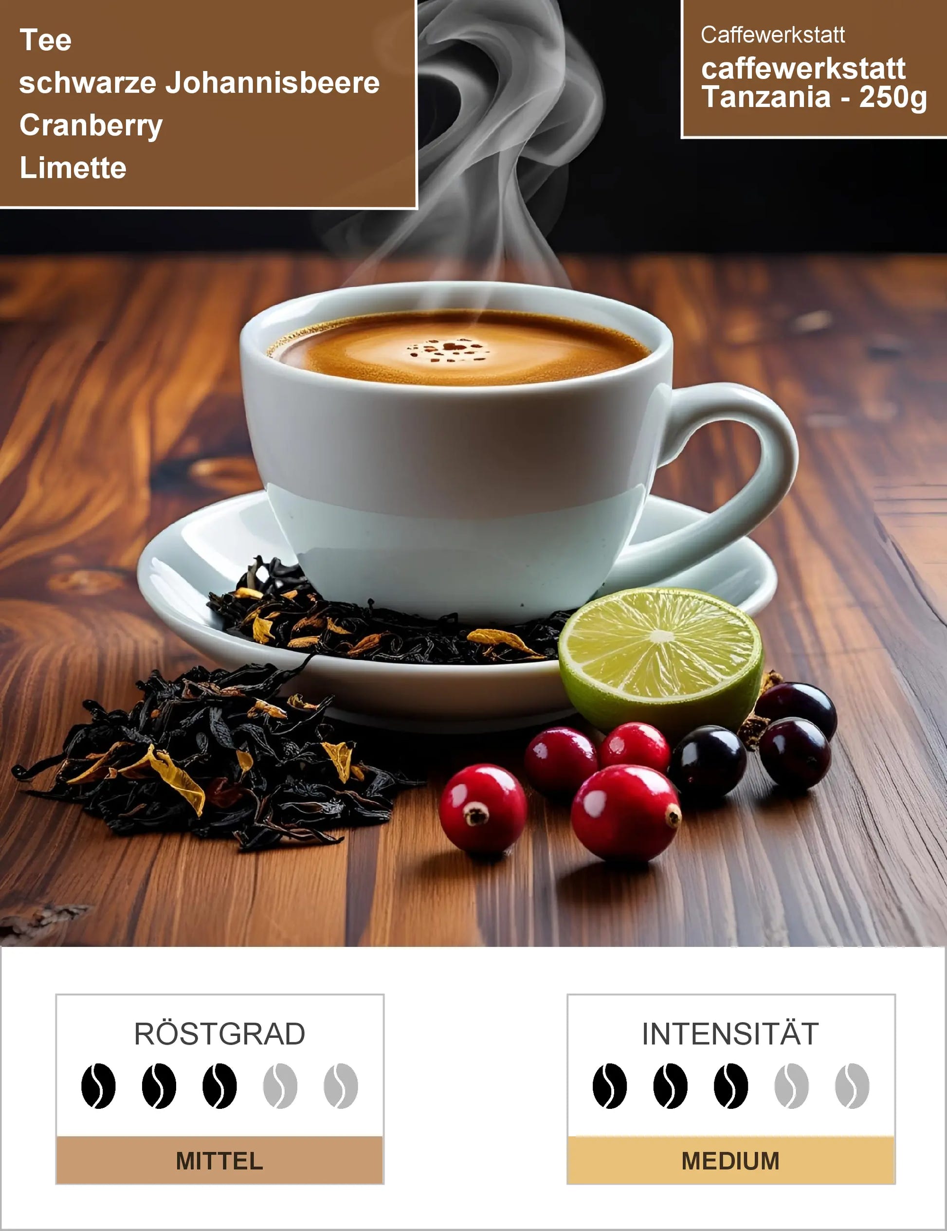 caffewerkstatt Tanzania - 250g Infografik1