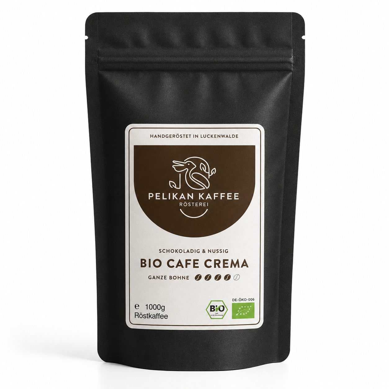 Pelikan Bio Cafe Crema Fairtrade - nussig-schokoladiger Bio Blend