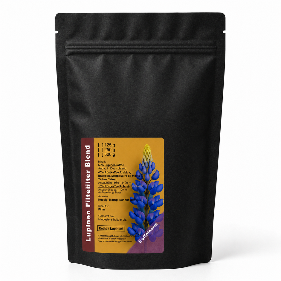Lupinen Filter Blend - nussig-schokoladig, weniger Koffein