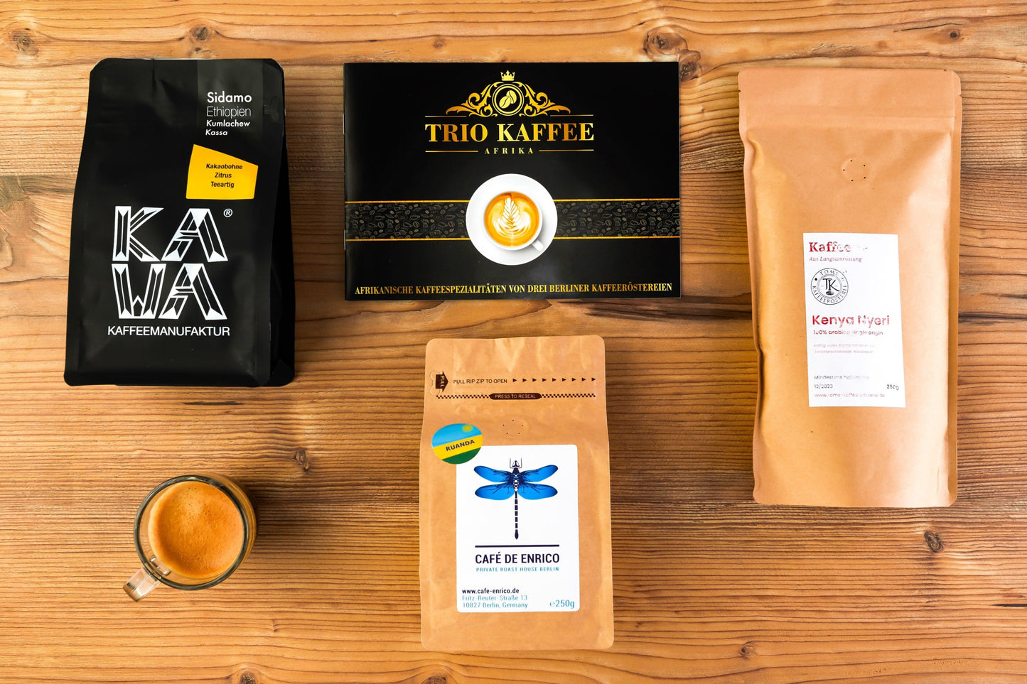 Trio Kaffee Geschenkset: Afrika